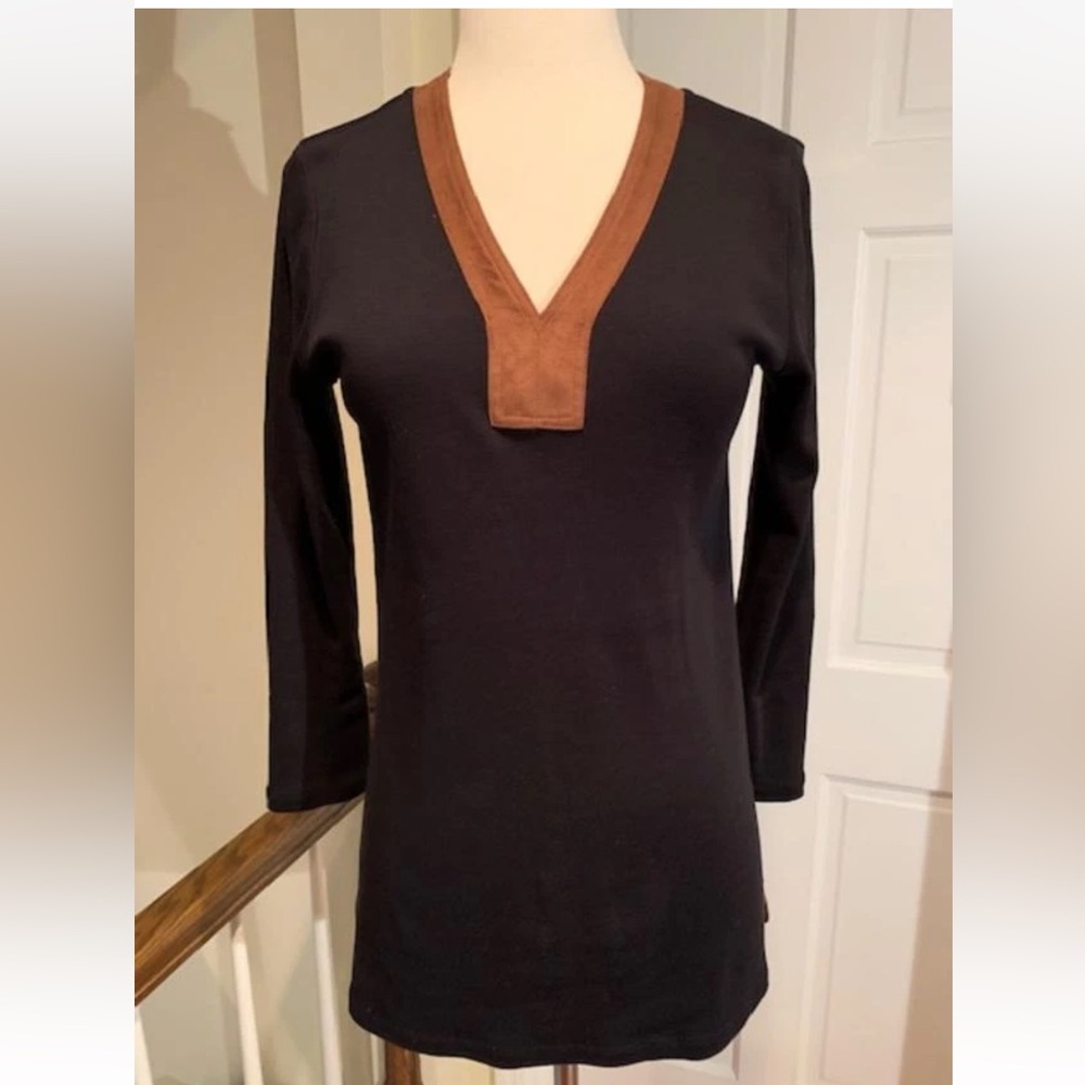 Lauren by Ralph Lauren V Neck Tunic